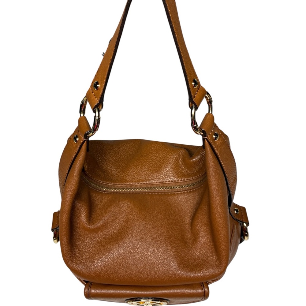 Michael Kors Leather Hobo Bag Luggage Brown - Picture 3 of 16